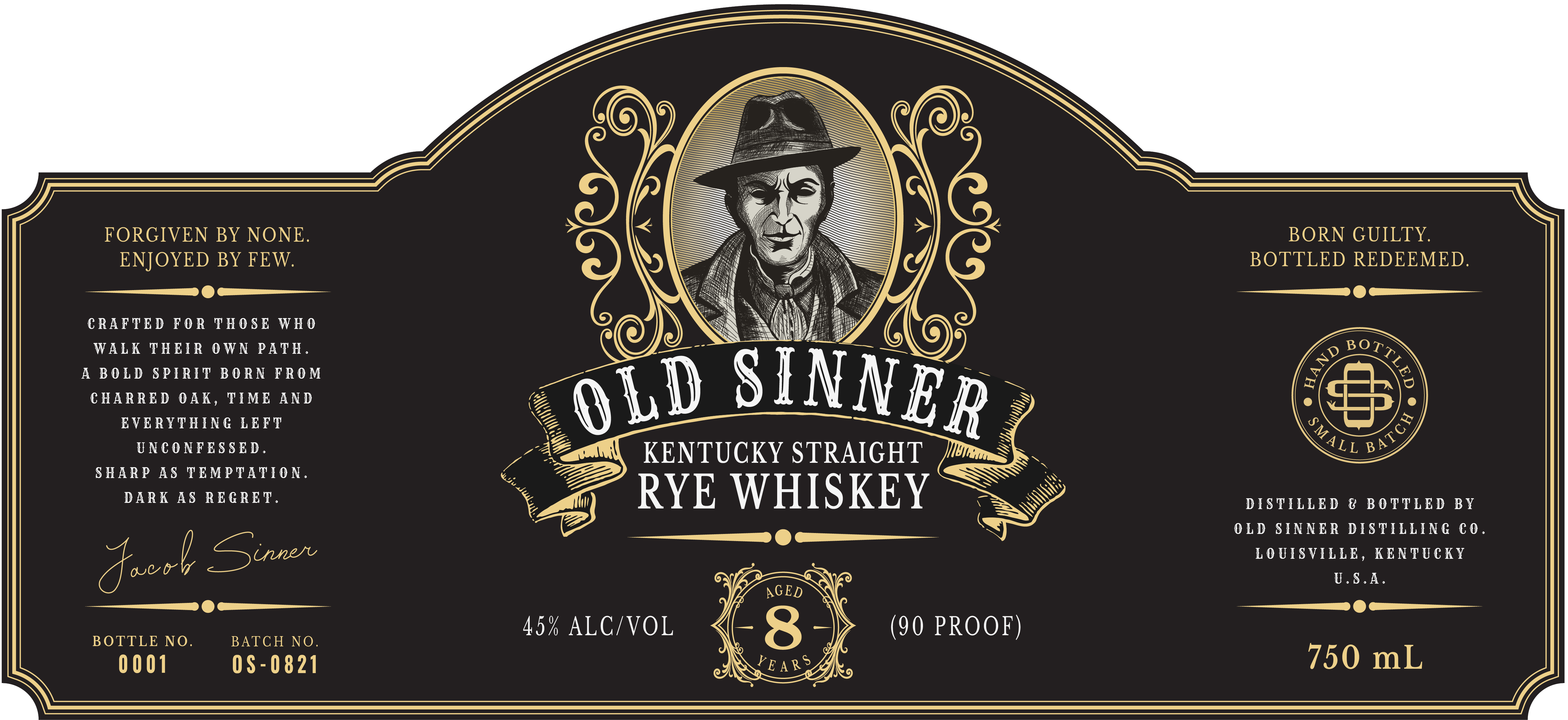 Old Sinner Label Design